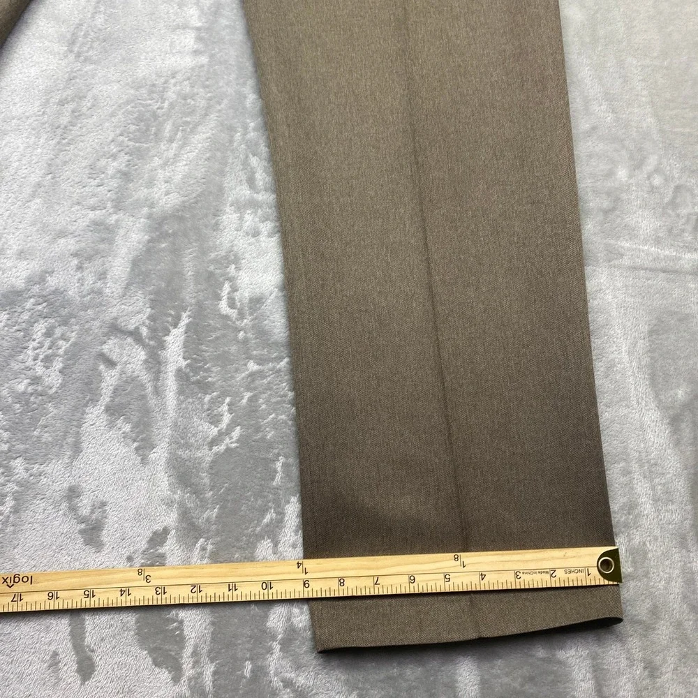 VTG Levi's Action Slacks Flat Front Dress Pants Brown Sz 36 Fits 34